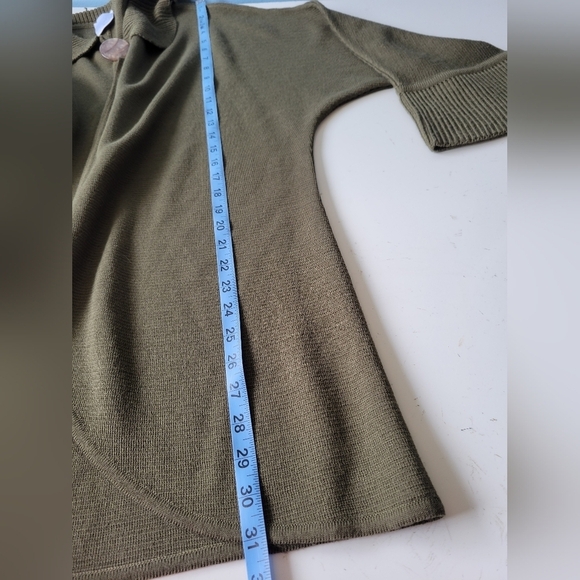 Lots Wool Blend Dolman Wide Sleeve Cardigan Size M - Picture 8 of 10